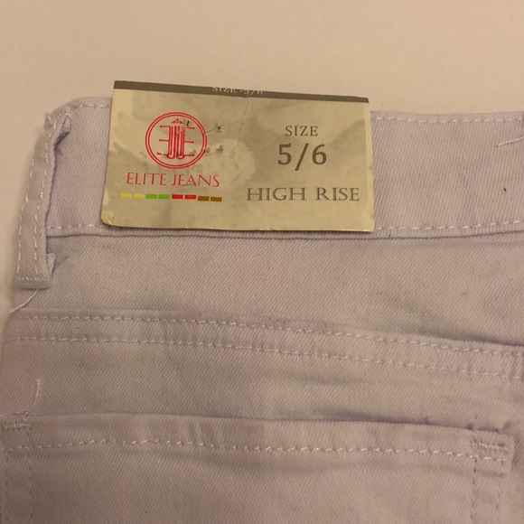 Elite Jeans NWT HiRise ButtonFly Distressed J5/6 - Picture 9 of 13
